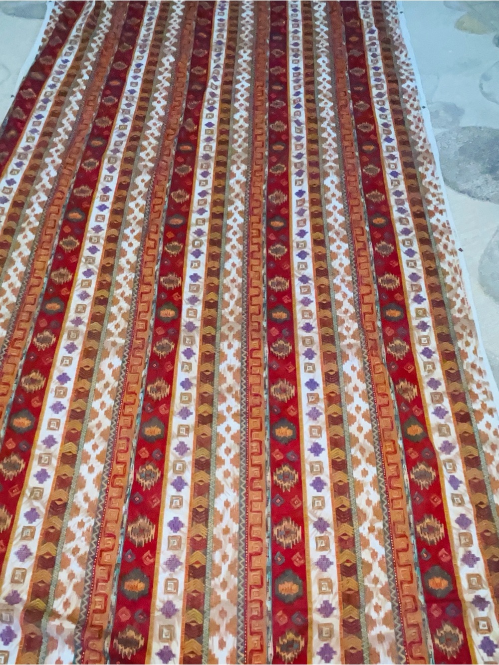 Vintage Southwestern Tribal Ikat Fabric Yardage – "Just In-Materials Designs" (2